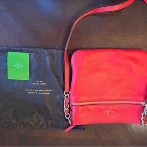 Kate Spade Red Leather Crossbody Bag